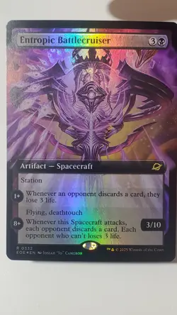 Entropic Battlecruiser (Extended Art) Edge of Eternities Foil - Image 1
