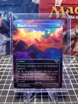 FOIL MTG Wizard's Rockets LotR Tales of Middle-earth 400 Foil Scene Common - Image 1