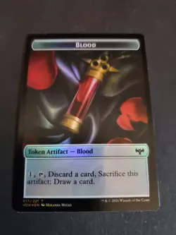 Crimson Vow Blood Zombie Token FOIL MTG NM - Image 1