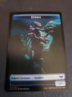 Crimson Vow Blood Zombie Token FOIL MTG NM - Image 2