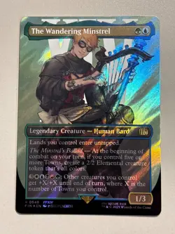 The Wandering Minstrel - Borderless Surge FOIL - FINAL FANTASY - NM MTG - Image 1