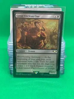 Great Unclean One - Warhammer 40k - Surge Foil - MTG - Damaged - Image 1