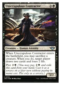 Unscrupulous Contractor (foil) Thunder Junction MTG - NM+ *Mythic Relics* - Image 1