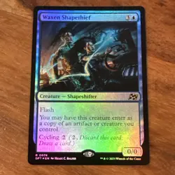 x1 Waxen Shapethief (Foil) R MTG Aetherdrift NM - Image 1
