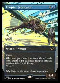 Thopter Fabricator Borderless Foil Aetherdrift MTG - Image 1