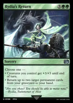 Rydia's Return FOIL Final Fantasy MTG NM+ - Image 1