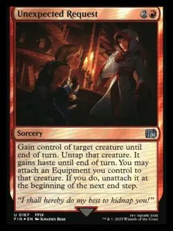 Unexpected Request FOIL Final Fantasy MTG NM+ - Image 1