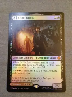 2025 Magic MTG Marvel's Spider-Man Eddie Brock Venom Lethal Protector Foil M0055 - Image 1