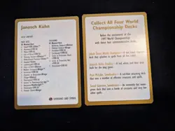 Janosch Kuhn World Championship Deck Seattle 1997 (NM/LP) - COMPLETE - MTG Magic - Image 2