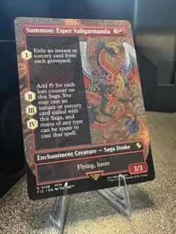 Summon: Esper Valigarmanda (Borderless) MTG:FIC NM Non-holo, Make Offer - Image 1