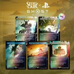 Magic The Gathering Secret Lair x Playstation Ghost of Tsushima FOIL - PRESALE - Image 1