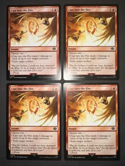 Cast into the Fire - The Lord of the Rings (LTR) x4 (Playset) MINT MTG Magic - Image 2