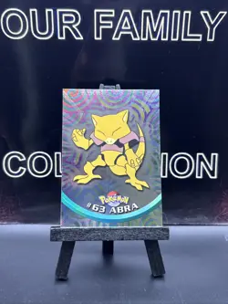 2000 - Pokemon Blue Topps - TV Animation Edition - #63 Abra - Holo Foil - LP - Image 1