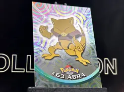 2000 - Pokemon Blue Topps - TV Animation Edition - #63 Abra - Holo Foil - LP - Image 4