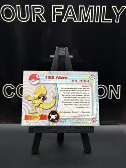 2000 - Pokemon Blue Topps - TV Animation Edition - #63 Abra - Holo Foil - LP - Image 5