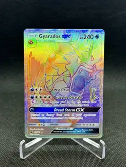 Pokemon TCG Gyarados GX 112/111 Secret Rare Crimson Invasion Near Mint Free Ship - Image 1