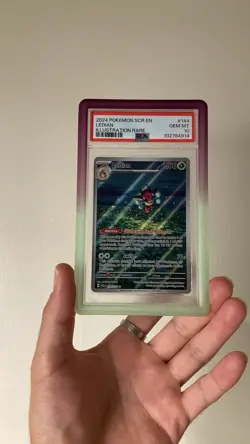 2024 PSA 10 Pokemon Stellar Crown SV Ledian Illustration Rare 144/142 - Image 1