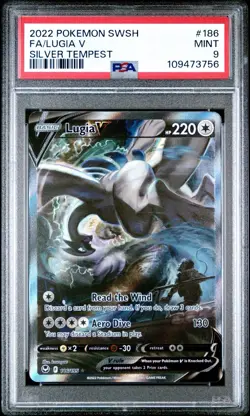 Pokemon 2022 Lugia V 186/195 Alt Art Silver Tempest PSA 9 - Image 3