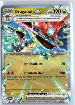 2024 Pokemon Twilight Masquerade - Dragapult ex Double Rare Sparkle Holo 130/167 - Image 1