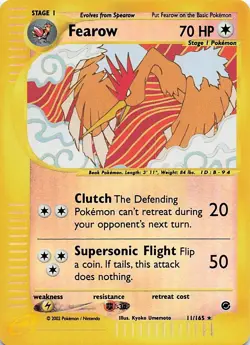 Fearow 045/165 Expedition Base Set Reverse Holo 2002 Pokemon TCG LP - Image 1