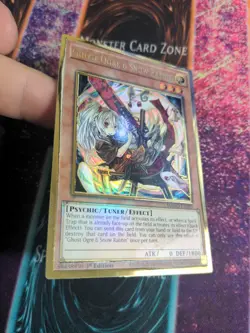 Yu-Gi-Oh! Ghost Ogre & Snow Rabbit (Alternate Art) MAGO-EN009 1st Premium Gold - Image 2