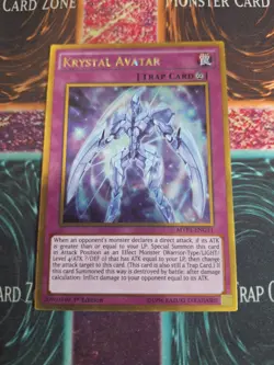 Yu-Gi-Oh! Krystal Avatar MVP1-ENG11 Gold Rare 1st Edition Near Mint - Image 1