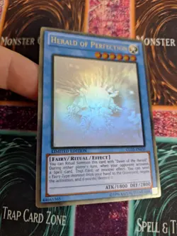 Yugioh Herald of Perfection GLD5-EN030 Gold Ghost Rare Limited Near Mint - Image 2