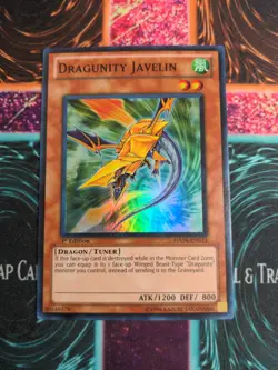 Yu-Gi-Oh! Dragunity Javelin HA04-EN014 1st Edition Super Rare NM - Image 1
