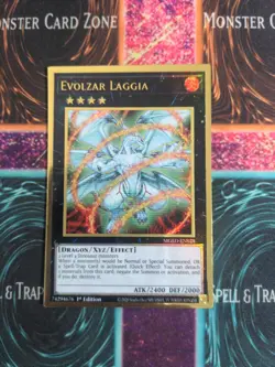 Yu-Gi-Oh! Evolzar Laggia MGED-EN028 1st Edition Premium Gold Rare NM b2/ - Image 1