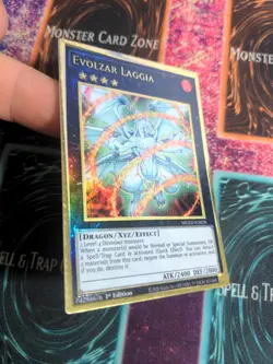 Yu-Gi-Oh! Evolzar Laggia MGED-EN028 1st Edition Premium Gold Rare NM b2/ - Image 2