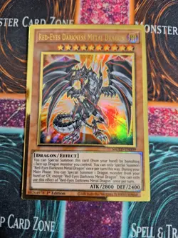 Yu-Gi-Oh Red-Eyes Darkness Metal Dragon MGED-EN009 Premium Gold Rare 1st Ed NM - Image 1