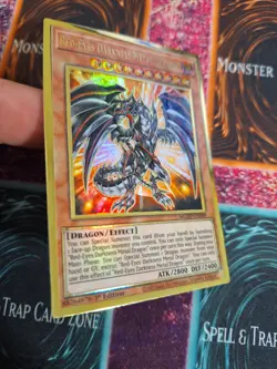 Yu-Gi-Oh Red-Eyes Darkness Metal Dragon MGED-EN009 Premium Gold Rare 1st Ed NM - Image 2