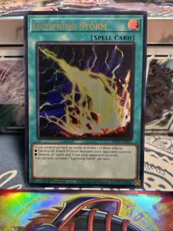 3X- Lightning Storm Ultra Rare RA01-EN061 25th Anniversary Rarity Collection 1st - Image 1