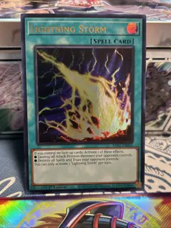 3X- Lightning Storm Ultra Rare RA01-EN061 25th Anniversary Rarity Collection 1st - Image 2