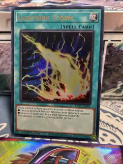 3X- Lightning Storm Ultra Rare RA01-EN061 25th Anniversary Rarity Collection 1st - Image 4