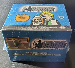 2004 Topps Star Wars Heritage Trading Cards Movie Photo Cards Sealed Hobby Box - Image 1