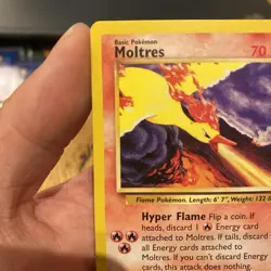 Moltres - 21 - Pokemon Wizards Black Star Promo Card Movie 2000 LP+ - Image 2