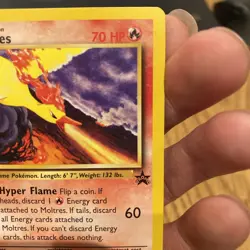 Moltres - 21 - Pokemon Wizards Black Star Promo Card Movie 2000 LP+ - Image 3