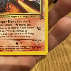Moltres - 21 - Pokemon Wizards Black Star Promo Card Movie 2000 LP+ - Image 4