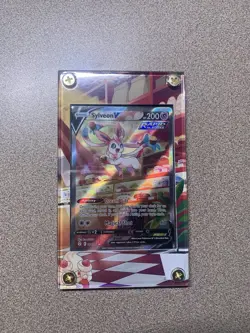 Sylveon V Alt Art 184/203 Extended Art Pokemon Card Case (Card not Included) - Image 1