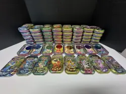 6 Full sets EMPTY Pokemon Prismatic Evolutions Mini Tins, Coins, Card, No Packs - Image 1