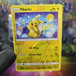 Pikachu Sun & Moon Unified Minds 56/236 REVERSE HOLO card 2019 Pokemon TCG - Image 1