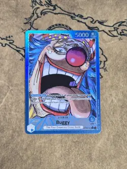 One Piece Card Game Buggy Parallel OP09-042 Leader Rare NM English - Image 1
