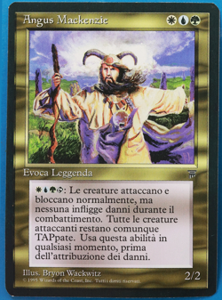 Angus Mackenzie Legends (ITALIAN) HP/DAMAGED (Reserved List MTG Card) (506208) - Image 1