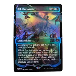 All-Out Assault #405 Foil Mythic Showcase MTG 2025 Tarkir: Dragonstorm (TDM) - Image 1