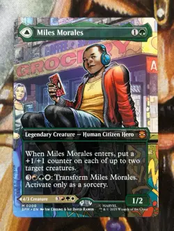 Miles Morales #200 (Borderless) MTG Ultimate Spider-Man Regular Mythic - NM/M 🔥 - Image 1