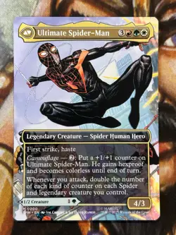 Miles Morales #200 (Borderless) MTG Ultimate Spider-Man Regular Mythic - NM/M 🔥 - Image 2