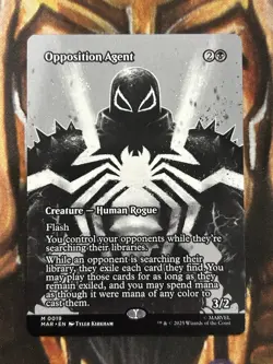 Opposition Agent (Borderless) Marvel MTG Spider-Man Eternal-Legal Regular - NM/M - Image 1