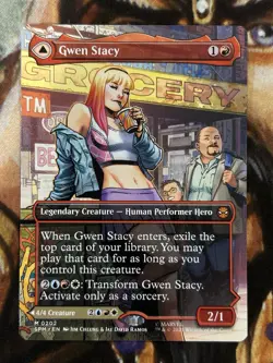 Gwen Stacy #0202 (Borderless) Marvel's MTG Spider-Man Regular - NM/Mint 🔥 - Image 1