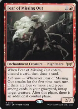 MTG Fear of Missing Out (136) | NM | Duskmourn: House of Horror {DSK} - Image 1